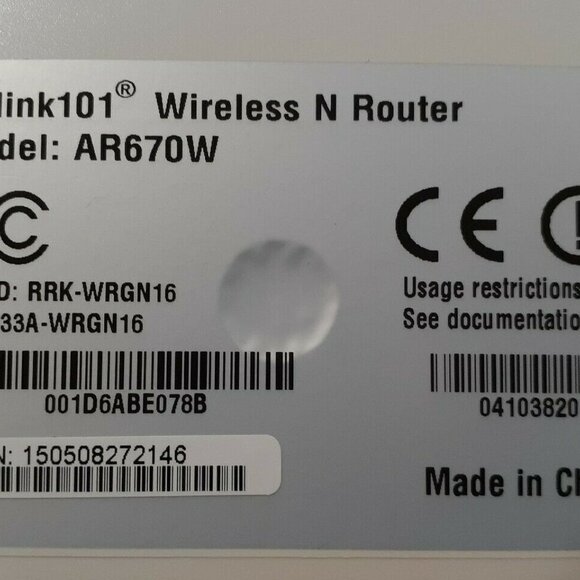 Airlink101 Wireless Router AR670W 300Mbps 802.11n LAN/Firewall 4-Port - Picture 3 of 6